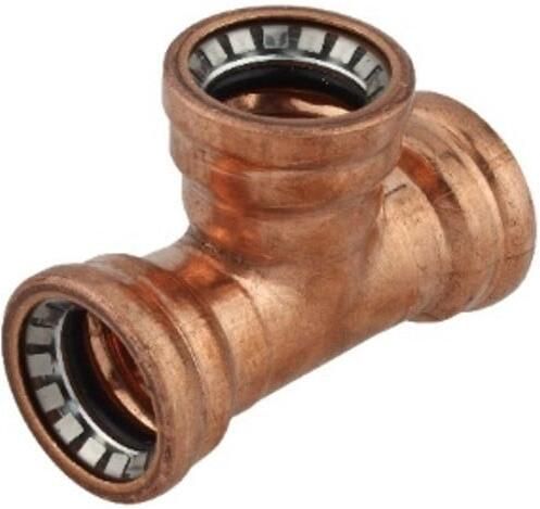 Kirchhoff Koperen T-stuk blank 18 mm 3 sockets (S130) 989473217