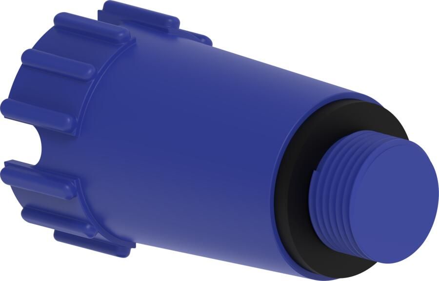 Kirchhoff Kunststof constructieplug blauw 1 2" niet drukbestendig 98913503