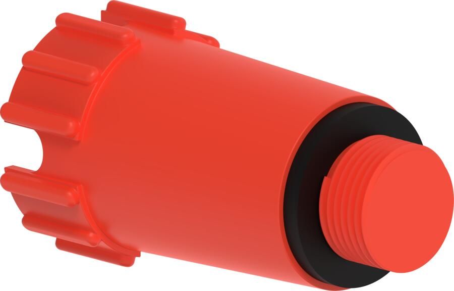 Kirchhoff Kunststof constructieplug rood 1 2" niet drukbestendig 98913513