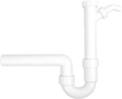 Kirchhoff Kunststof DALLMER spoelbak buisvormige sifon wit 1 2" H x 40 mm met kogelgewricht met 3 4" apparaataansluiting 20215 - Foto 2