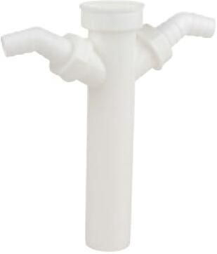 Kirchhoff Kunststof dompelbuis wit 1 2" H x 250 mm voor DN40 mm sifon mit 3 4" dubbele apparaataansluiting 98837148