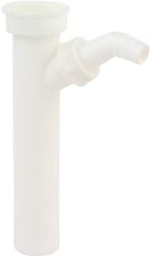 Kirchhoff Kunststof dompelbuis wit 1 2" IG x 250 mm voor DN40 mm sifon met 3 4" apparaataansluiting 98837348