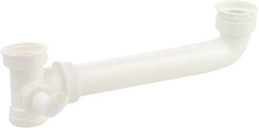 Kirchhoff Kunststof dubbele spoelbakafvoeraansluiting wit 1 2" x 40 mm met 3 4" apparaataansluiting 98837048