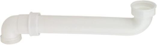 Kirchhoff Kunststof ruimtebesparende gootsteenafvoerbocht wit 1 2" IT x 290 mm x 1 2" ET 98833848