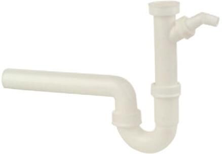 Kirchhoff Kunststof spoelbak buisvormige sifon wit 1 2" IT x 50 mm met 3 4" apparaataansluiting 98831448