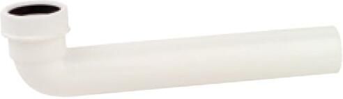 Kirchhoff Kunststof uitloopbocht wit 1 2" x 245 mm x 40 mm voor klemmen 98837478