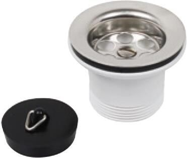Kirchhoff Kunststof VIEGA aftapkraan 1 2"ET x 70 mm met ventielplug 45 5 mm 108519