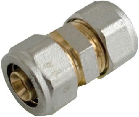 Kirchhoff Messing aansluitstuk vernikkeld 26 mm klemkoppeling voor meerlagenbuis 988904355