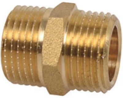 Kirchhoff Messing dubbele nippel blank 3 8"ET 989341355