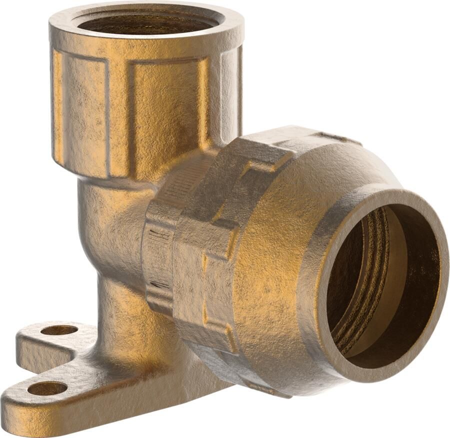 Kirchhoff Messing hoek muurplaat 20 mm x 1 2"IT klemkoppeling voor HDPE 984836155