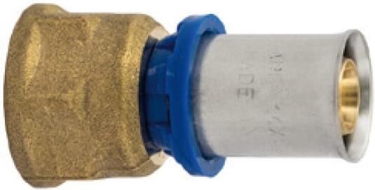 Kirchhoff Messing overgangsstuk blank 16 mm x 1 2"IT persfitting voor meerlagenbuis 988713155
