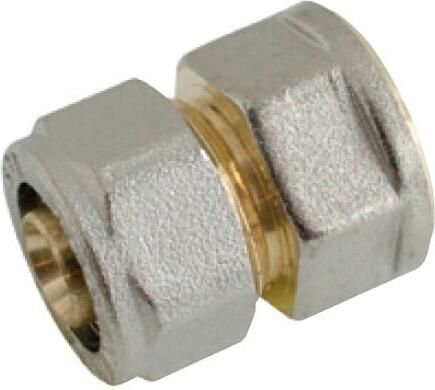 Kirchhoff Messing overgangsstuk vernikkeld 20 mm x 1 2"IT klemkoppeling voor meerlagenbuis 988903355
