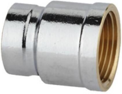 Kirchhoff Messing reduceerdoosje dubbel chroom 3 4"IT x 1 2"IT 989372155