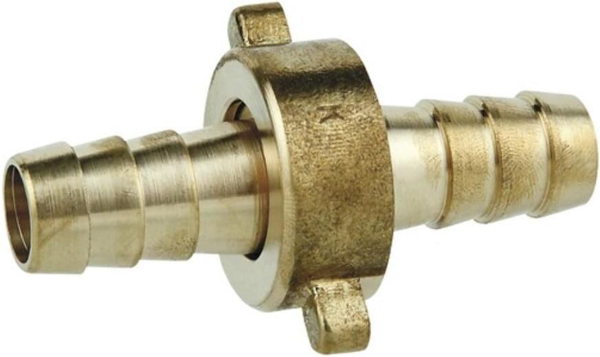 Kirchhoff Messing slangaansluiting blank 1 2" mondstuk x 3 4"moer x 1 2"mondstuk 3-delig 987386148