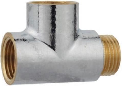 Kirchhoff Messing T-stuk chroom 1 2"ER x 1 2"ER x 1 2"ET 989405155