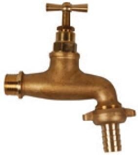 Kirchhoff Messing uitlaatklep met grote T-handgreep blinde mat 1 2"ET x 3 4"ET x 1 2"mondstuk 98618233