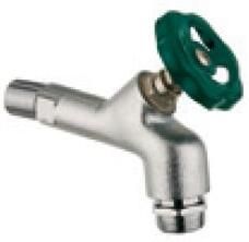 Kirchhoff Messing uitlaatklep met handwiel chroom 3 4"ET x 3 4" ET met leidingbeluchter 986196248