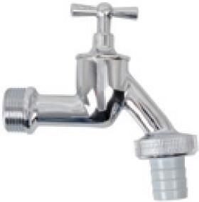 Kirchhoff Messing uitlaatventiel met T-greep chroom 3 4"ET x 1"ET x 3 4" mondstuk 98618418