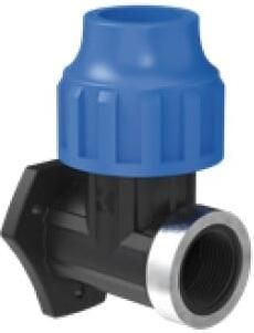 Kirchhoff PP hoek muurplaat 25 mm x 3 4"IT klemkoppeling voor HDPE 984842917