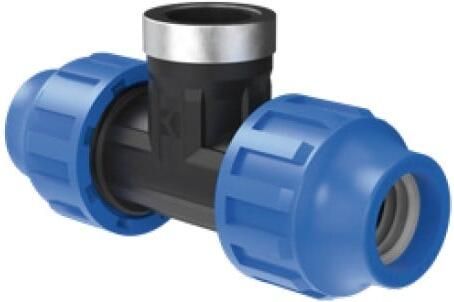 Kirchhoff PP T-adapter 32 mm x 3 4"IG x 32 mm klemkoppeling voor HDPE 984844717