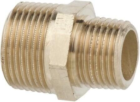 Kirchhoff Reductiekoppeling van rood messing blank 1 2"ET x 3 8"ET (3245) 988952213