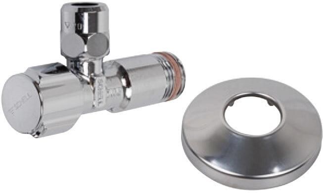 Kirchhoff SCHELL-haakse-kraan 1 2" ET x 3 8" x 10 mmQ met rozet zelfdichtend 49170699