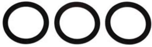 Kirchhoff Sifon vlakke afdichting siliconen 35 x 45 x 2 mm voor 1 2" (3x) 98696140