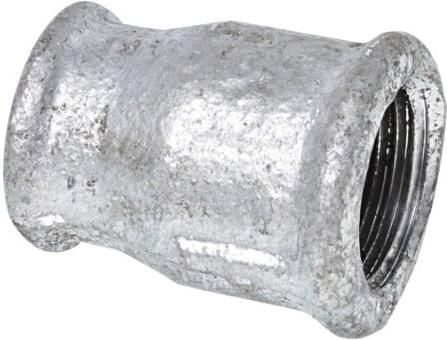 Kirchhoff Smeedbaar gietijzeren reduceerventiel dubbele sok verzinkt 1 2"IT x 3 8"IT (240) 989751055