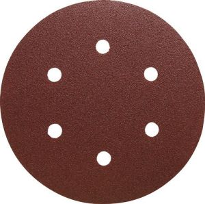 Klingspor Schuurpad met klitbevestiging | GLS 3 150 mm korreling 240 | voor hout metaal korund | Gatenaantal 6 | 50 stuks 97778