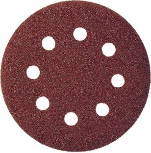 Klingspor Schuurpad met klitbevestiging | GLS 5 125 mm korreling 120 | voor hout metaal korund | Gatenaantal 8 | 50 stuks 89493