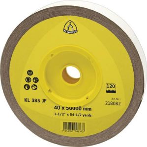 Klingspor Schuurpapierrol | 40 mm korreling 100 | voor metaal | korund | 1 stuk 218081