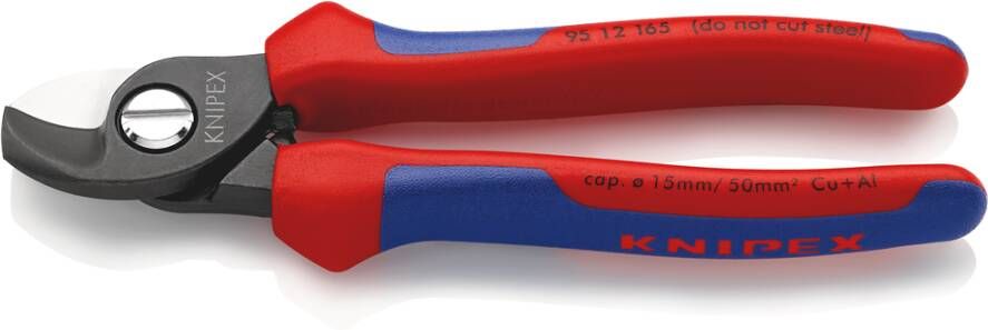 Knipex 95 12 165 SB Kabelschaar | Meer-Componentengrepen | Gebruineerd | 165 mm 95 12 165 SB