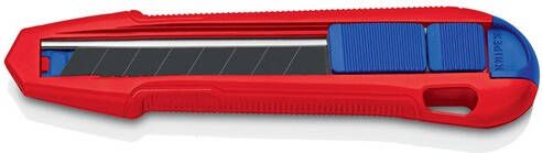 Knipex Afbreekmes | lemmetbreedte 18 mm lengte 165 mm | magnesium | 1 stuk 90 10 165 BK 90 10 165 BK