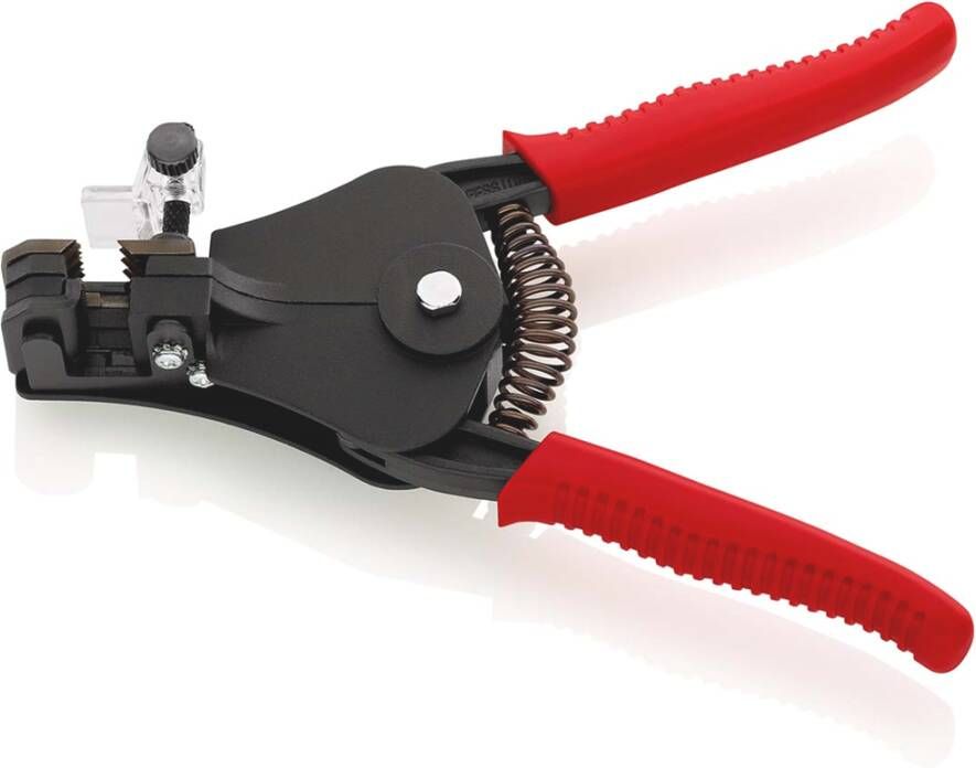 Knipex Afstriptang met precisie geslepen messen | Kunststof bekleed | Zwart gelakt | Lengte 180 mm 12 11 180 EAN