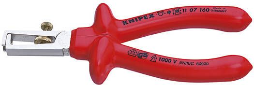 Knipex Afstriptang verchroomd dompelisolatie VDE-getest 160 mm