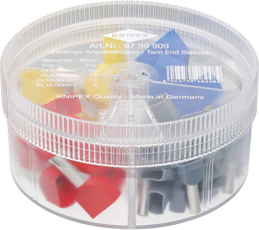 Knipex Assortimentsboxen Met Afgestripte Adereindhulzen | 4-Delig 97 99 909