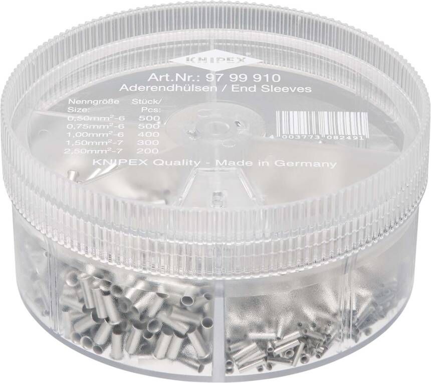 Knipex Assortimentsboxen Met Afgestripte Adereindhulzen | 5-Delig 97 99 910