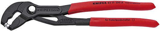 Knipex Bandveerklemtang grijs geatramenteerd met anti-slip kunststof bekleed 250 mm 8551250A