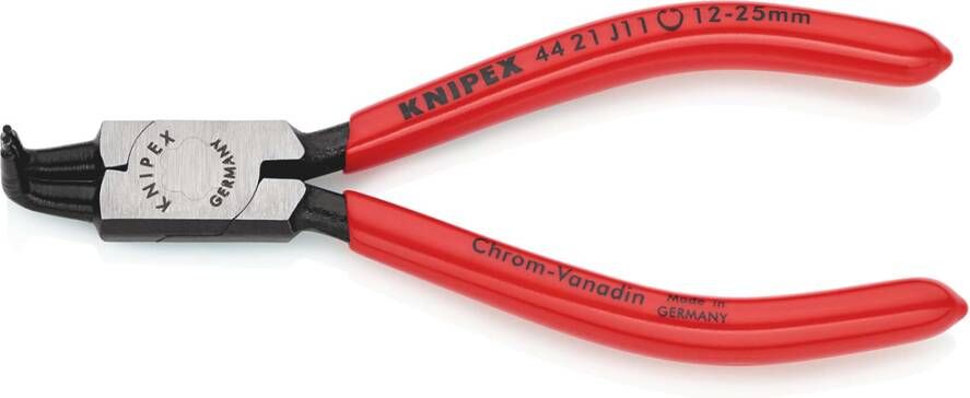 Knipex Borgveertang voor binnenringen in boringen | Kunststof bekleed | Zwart geatramenteerd 44 21 J11 SB