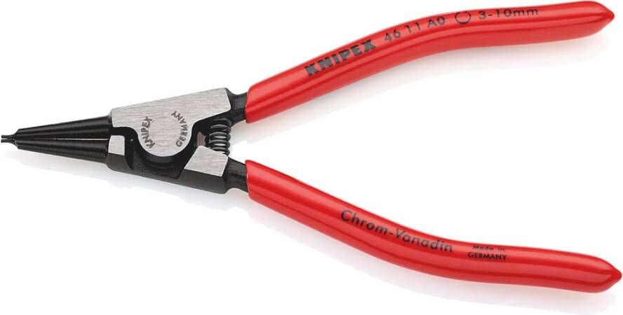 Knipex Borgveertang voor buitenringen op assen | Kunststof bekleed | Zwart geatramenteerd 46 11 A0 SB