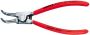 Knipex Borgveertang voor buitenringen op assen verchroomd met kunststof bekleed 125 mm 4623A11 - Thumbnail 1
