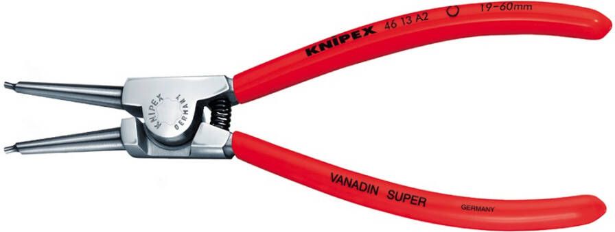 Knipex Borgveertang voor buitenringen op assen verchroomd met kunststof bekleed 140 mm 4613A0