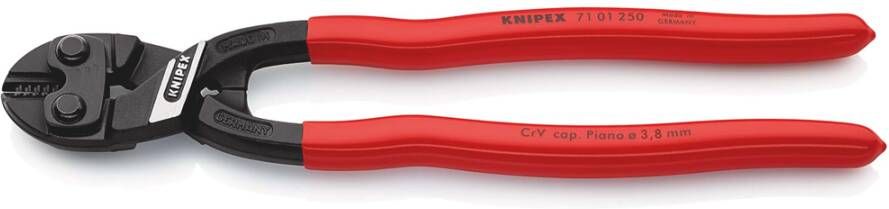 Knipex CoBolt XL compacte boutensnijtang | Kunststof bekleed | Zwart geatramenteerd | Lengte 250 mm 71 01 250 SB
