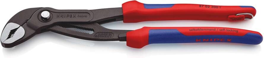 Knipex Cobra Hightech-Waterpomptang | 300 mm Lengte | Meer-Componentengrepen | Geïntegreerde Bescherming 87 02 300 T BK