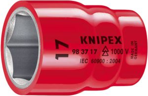 Knipex Dop voor ratel 3 8 " 17 mm VDE" 98 37 17