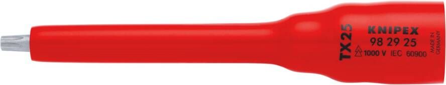 Knipex Dopsleutel 3 8" | Voor TX25 | Lengte 123 mm 98 29 25