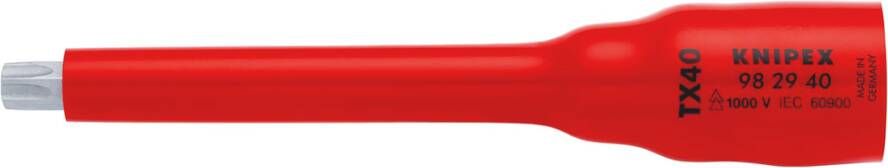 Knipex Dopsleutel 3 8" | Voor TX40 | Lengte 123 mm 98 29 40