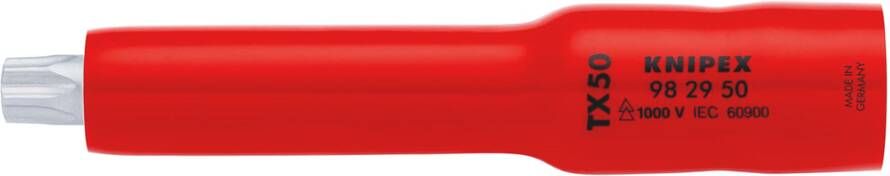 Knipex Dopsleutel 3 8" | Voor TX50 | Lengte 117 mm 98 29 50