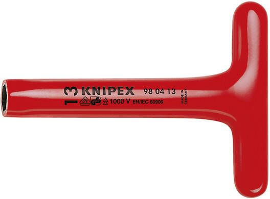 Knipex Dopsleutel T-greep 13 x 200 mm VDE 980413