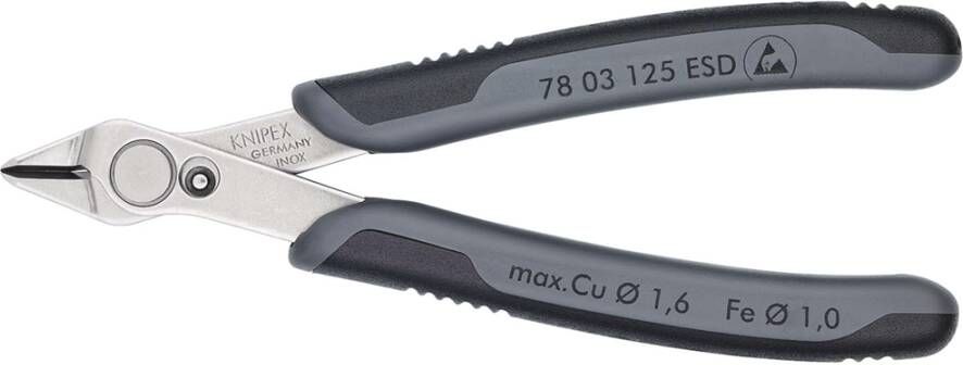 Knipex Electronic Super Knips ESD | 125 mm Lengte | Meer-Componentengrepen 78 03 125 ESDSB